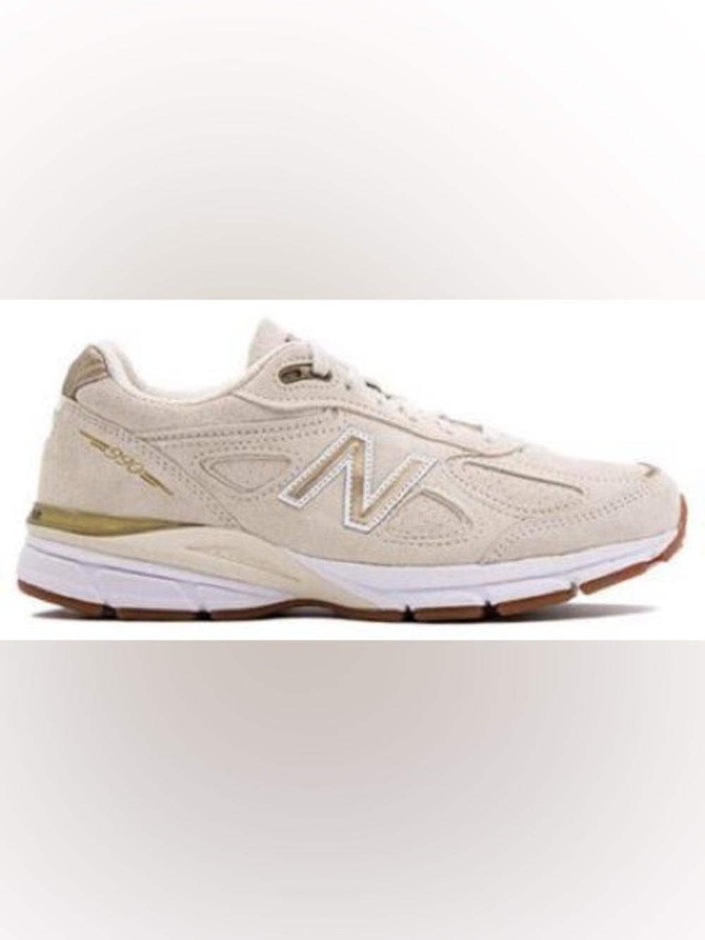 New Balance 990v4 Made in USA "Off White Gold Angora sneakers size women’s 8.5